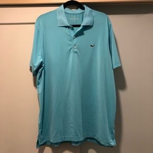 Vineyard Vines Men’s Polo Shirt in Turquoise sz LG